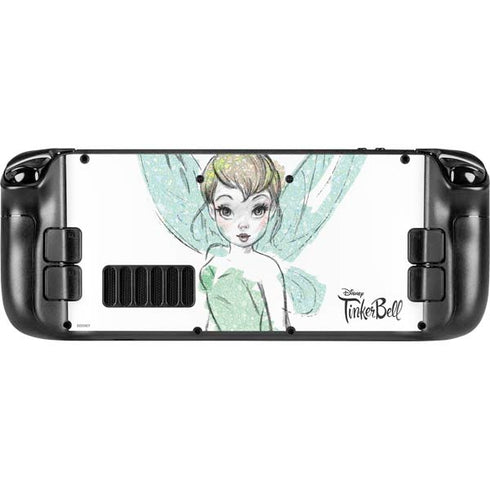 Disney Tinker Bell Watercolor Fairy Art Steam Deck Handheld Gaming Computer Skin
